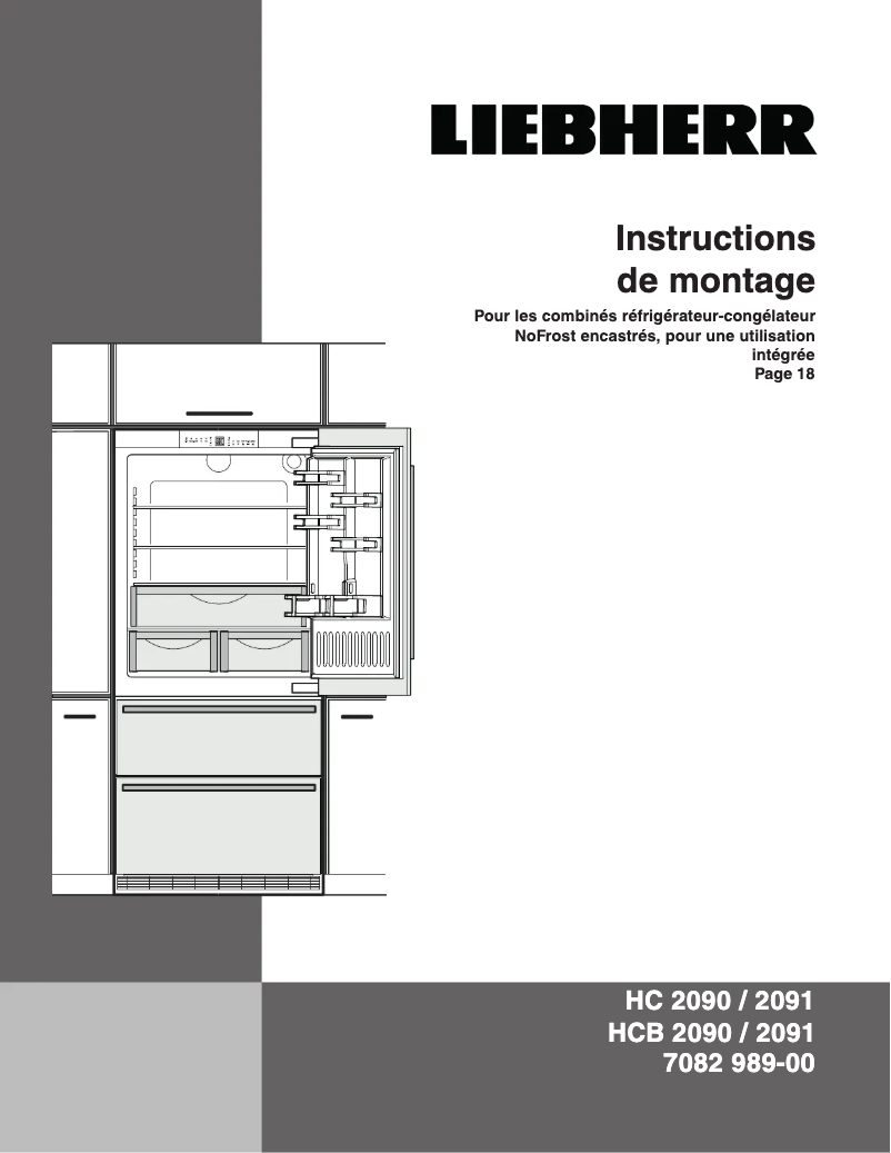 Page n°1 - Guide d'installation Liebherr HC 2091