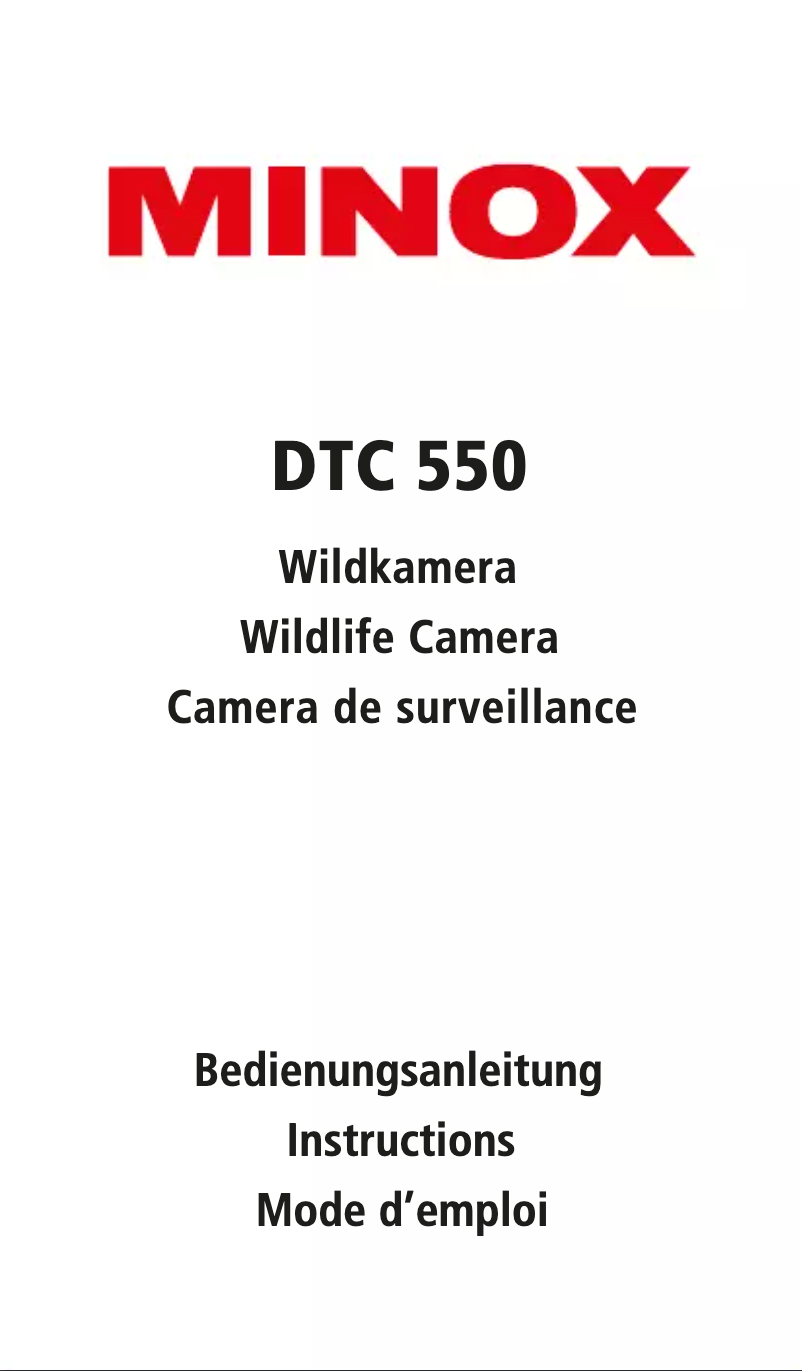 Image de la première page du manuel de l'appareil DTC 550