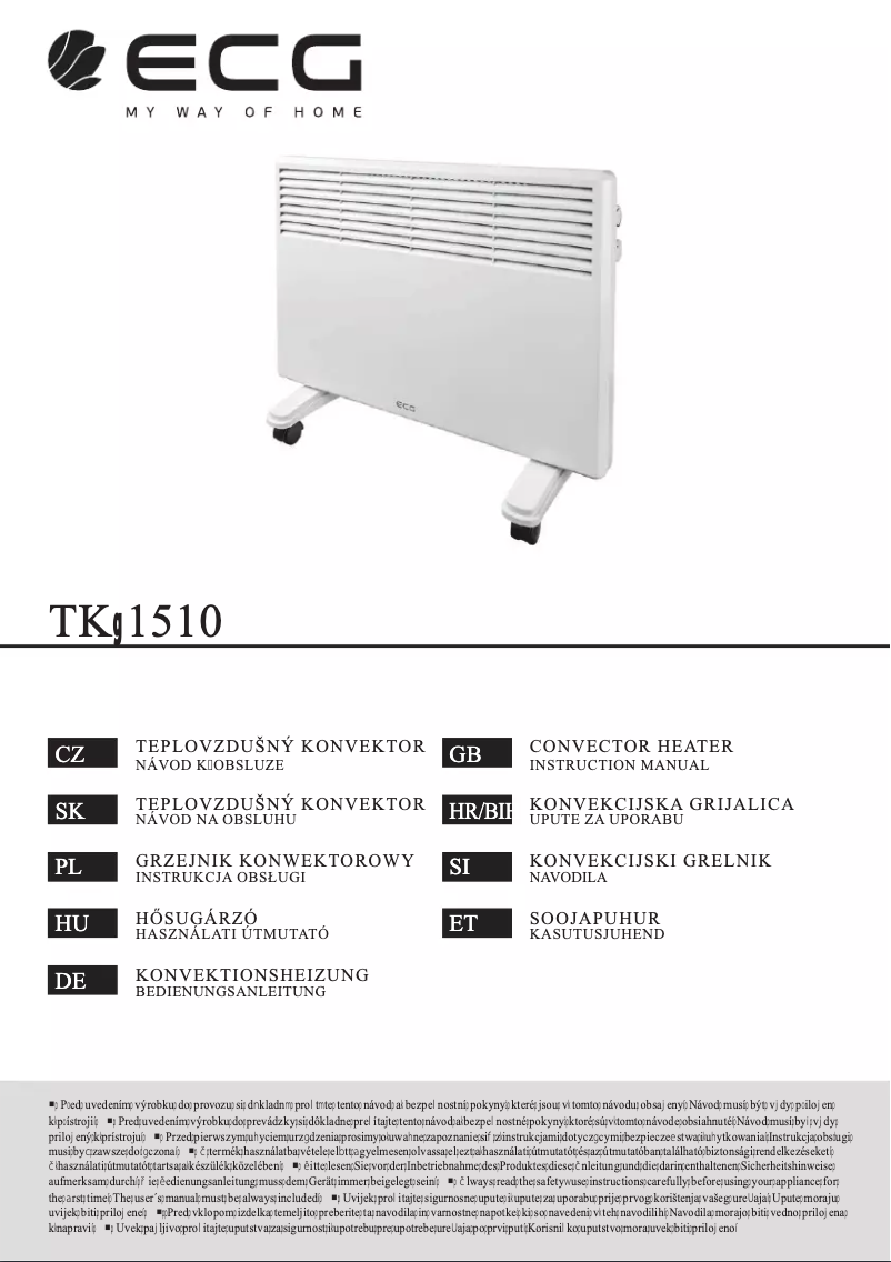 Página 1 del manual Manual de usuario ECG TK 1510