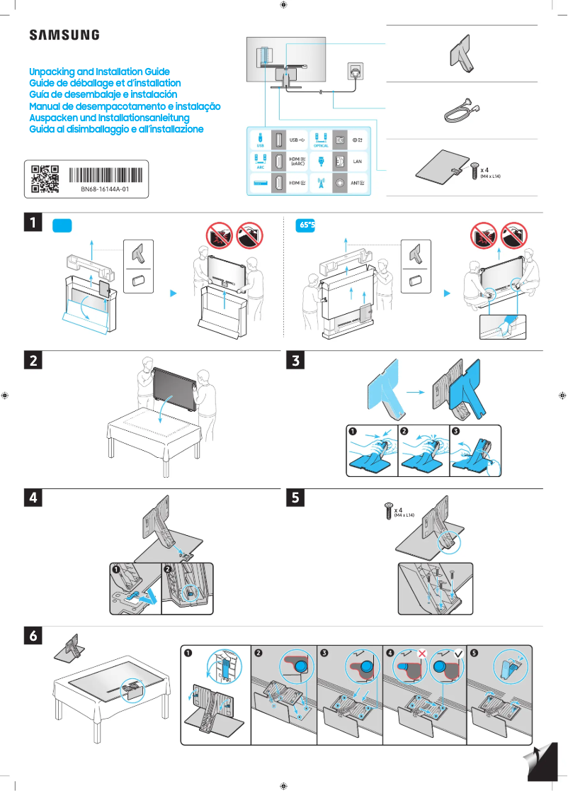 Image de la première page du manuel de l'appareil QA65QN95CAJ