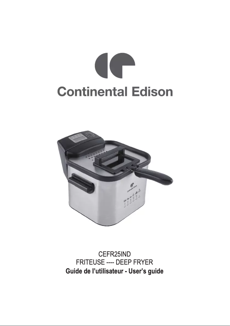 Página 1 del manual Manual de usuario Continental Edison CEFR25IND