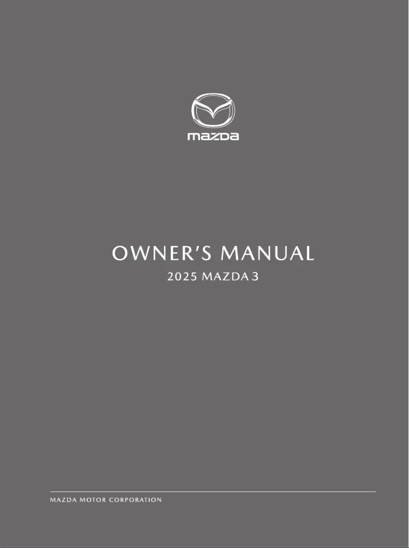 Page 1 de la notice Manuel utilisateur Mazda 3 (2025)