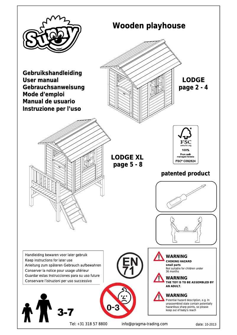 Image de la première page du manuel de l'appareil Lodge XL