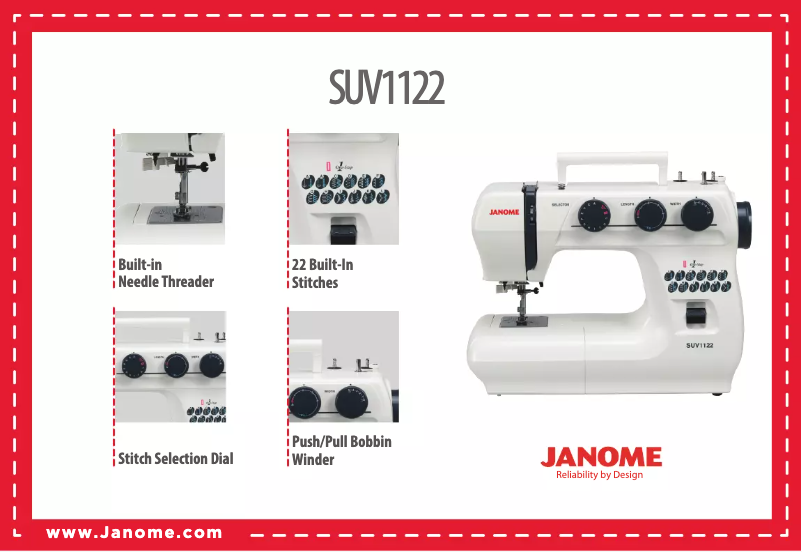 Image de la première page du manuel de l'appareil SUV1122