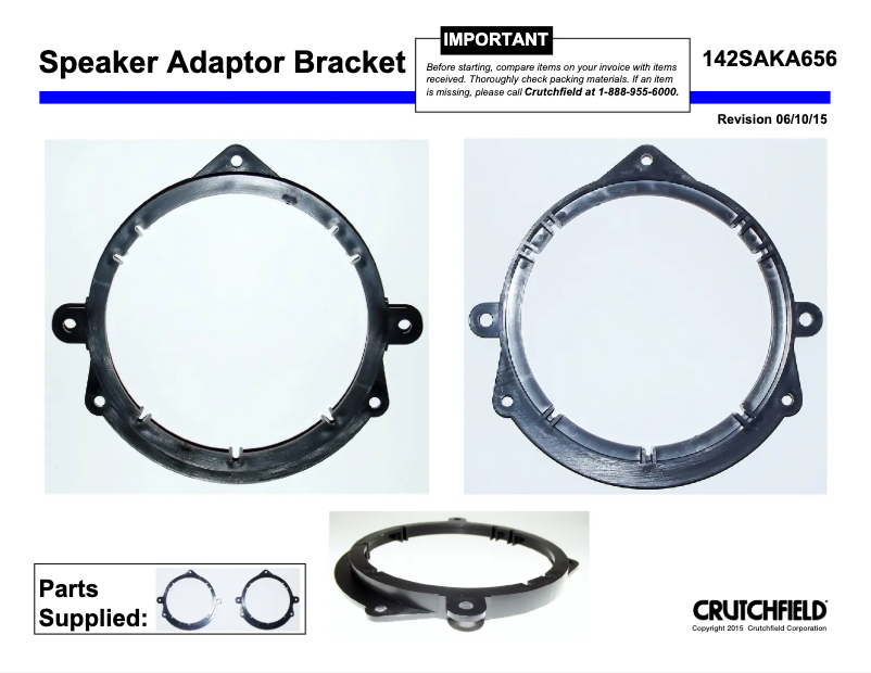 Page n°1 - Manuel utilisateur Scosche SAKA-656