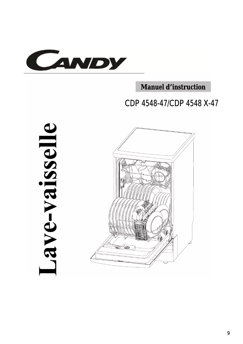 Image de la première page du manuel de l'appareil CDP 4548