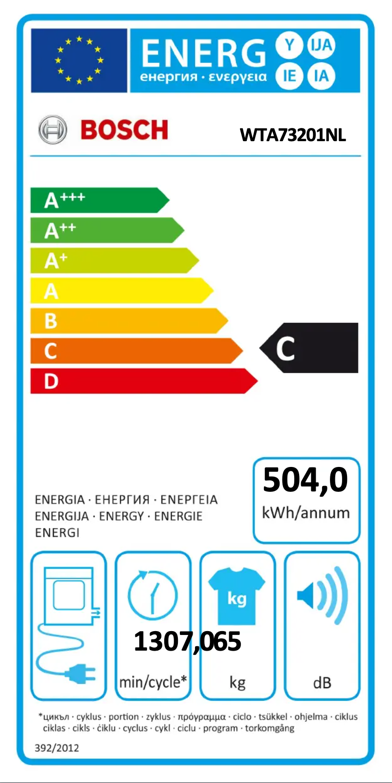 Page n°1 - Manuel utilisateur Bosch Serie 4 WTA73201NL