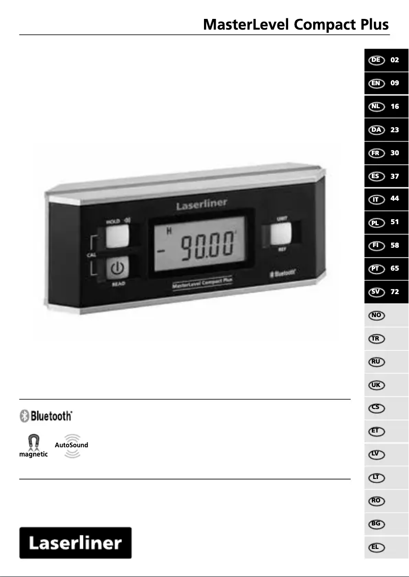 Página 1 del manual Manual de usuario Laserliner MasterLevel Compact Plus
