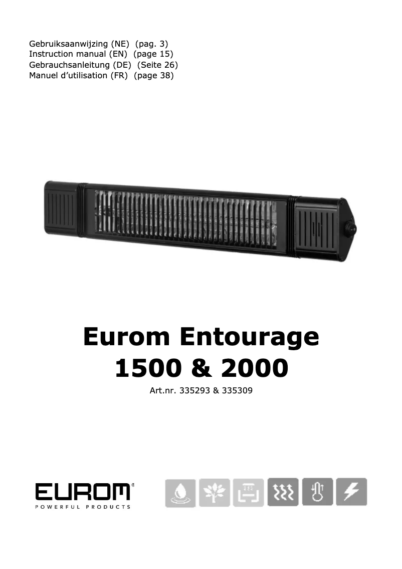 Image de la première page du manuel de l'appareil Entourage 2000