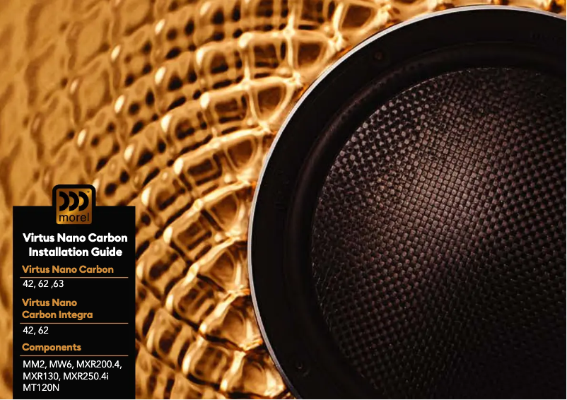 Page 1 of the manual User Manual Morel Virtus Nano Integra 42