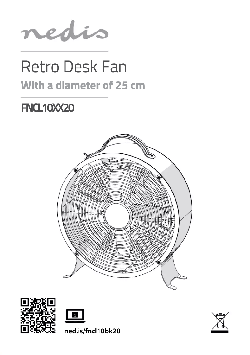 Page n°1 - Manuel utilisateur Nedis FNCL10BK20