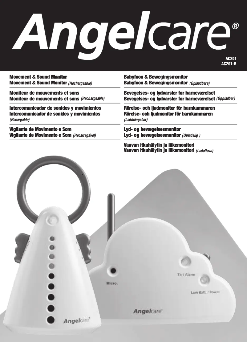 Page 1 de la notice Manuel utilisateur Angelcare AC201