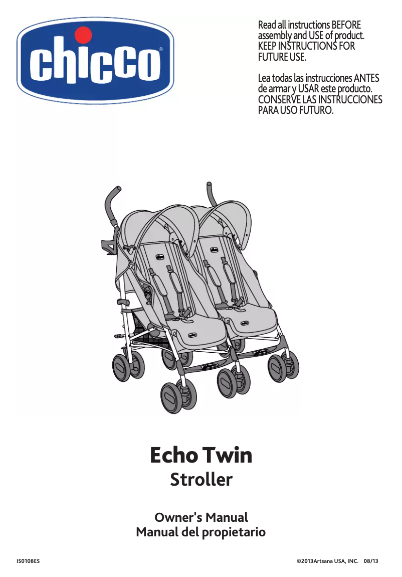 Page n°1 - Manuel utilisateur Chicco Echo Twin