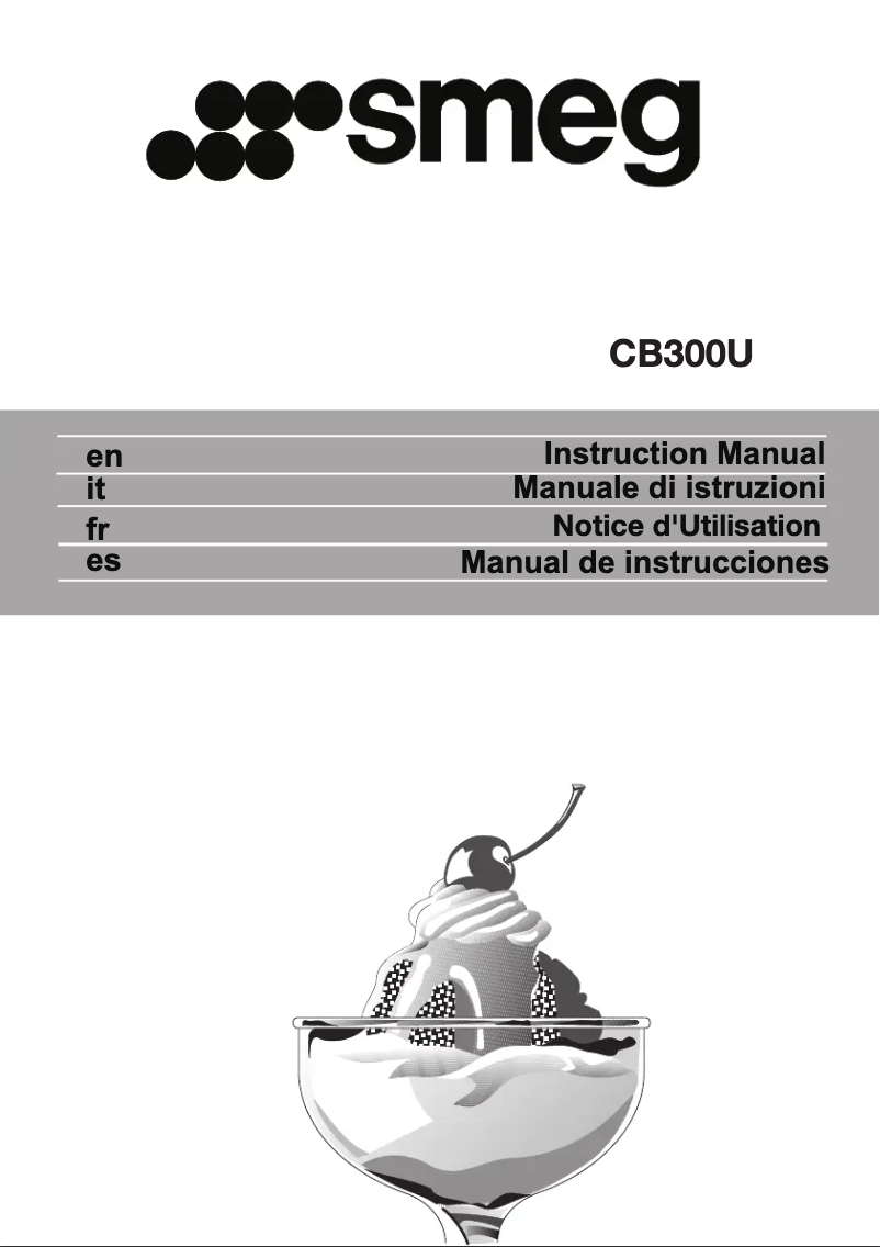 Page n°1 - Manuel utilisateur Smeg CB300U