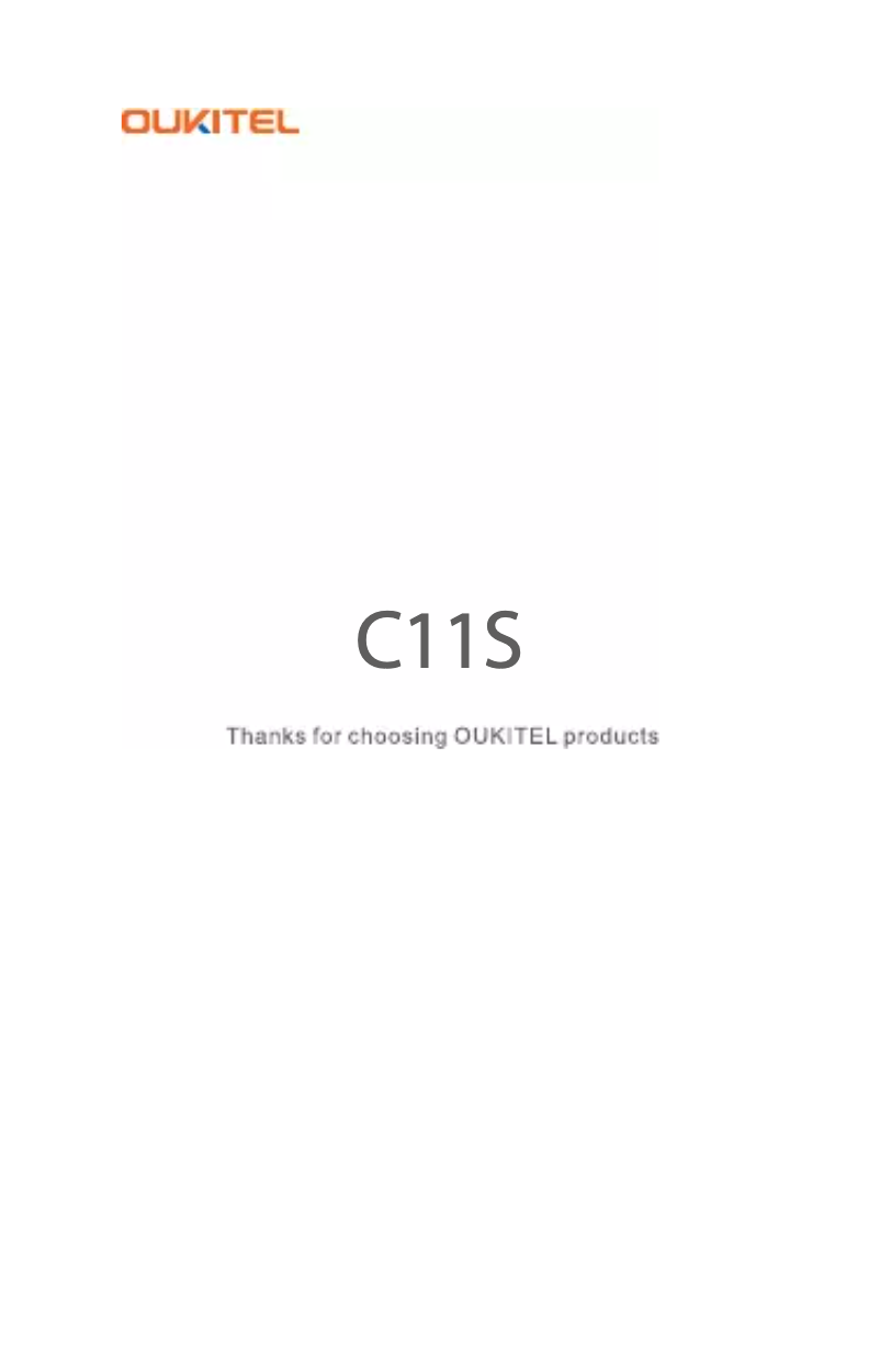 Image de la première page du manuel de l'appareil C11S