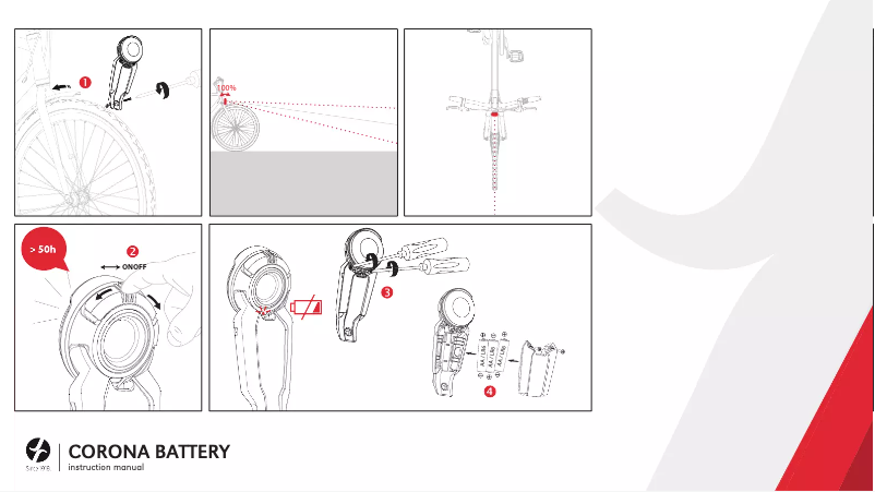 Page 1 de la notice Manuel utilisateur Spanninga Corona