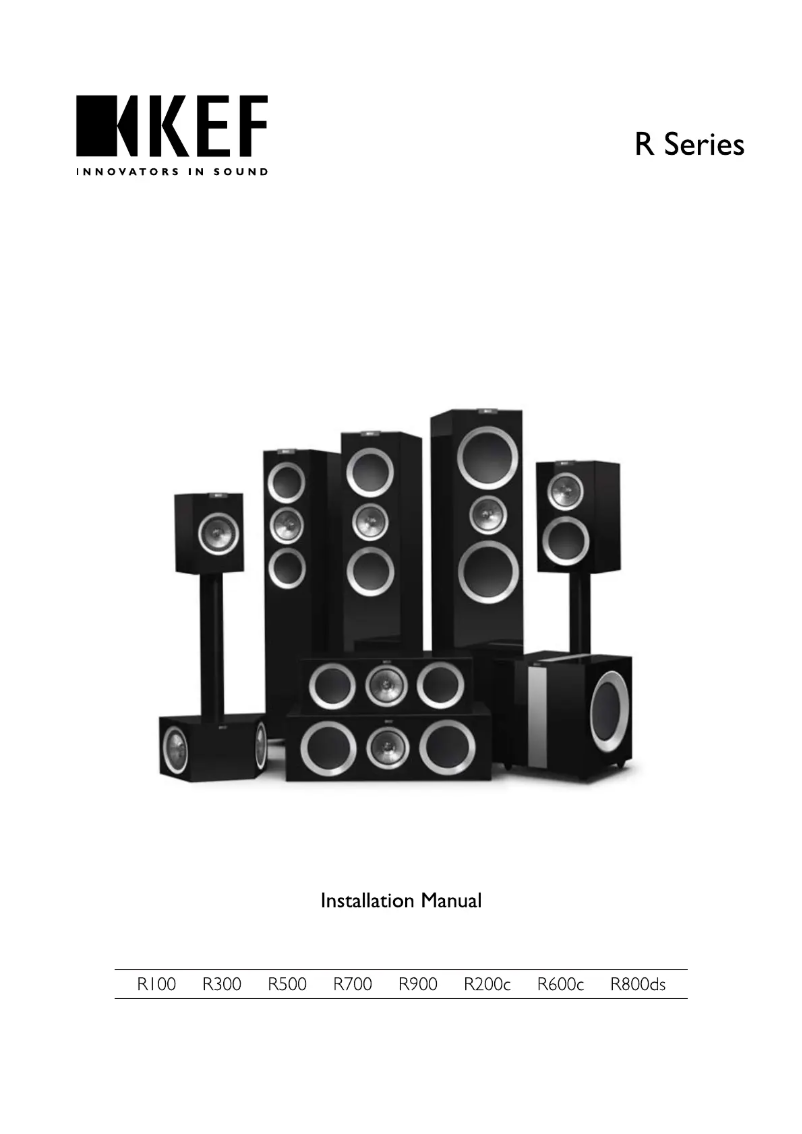 Page 1 de la notice Manuel utilisateur KEF R800ds