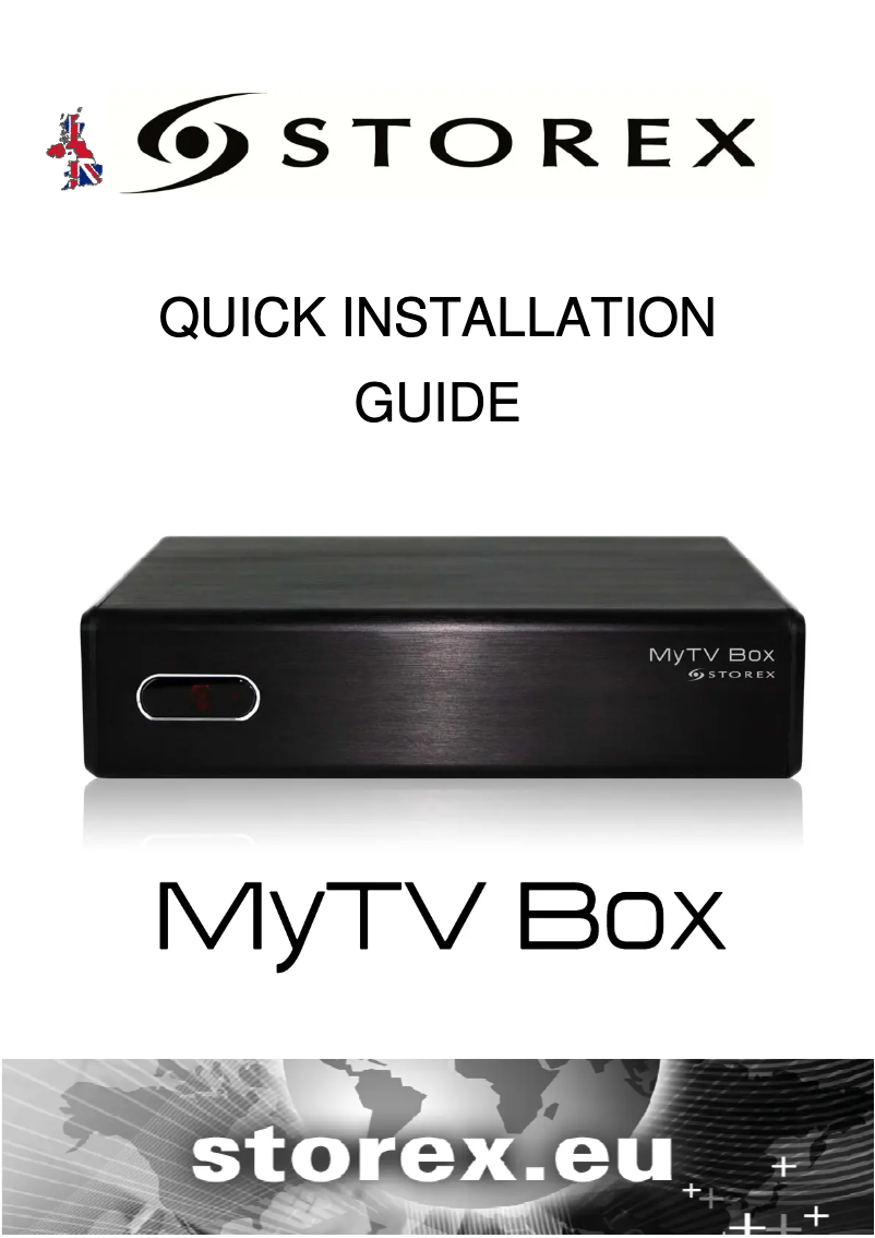 Page 1 de la notice Manuel utilisateur Storex MyTV Box