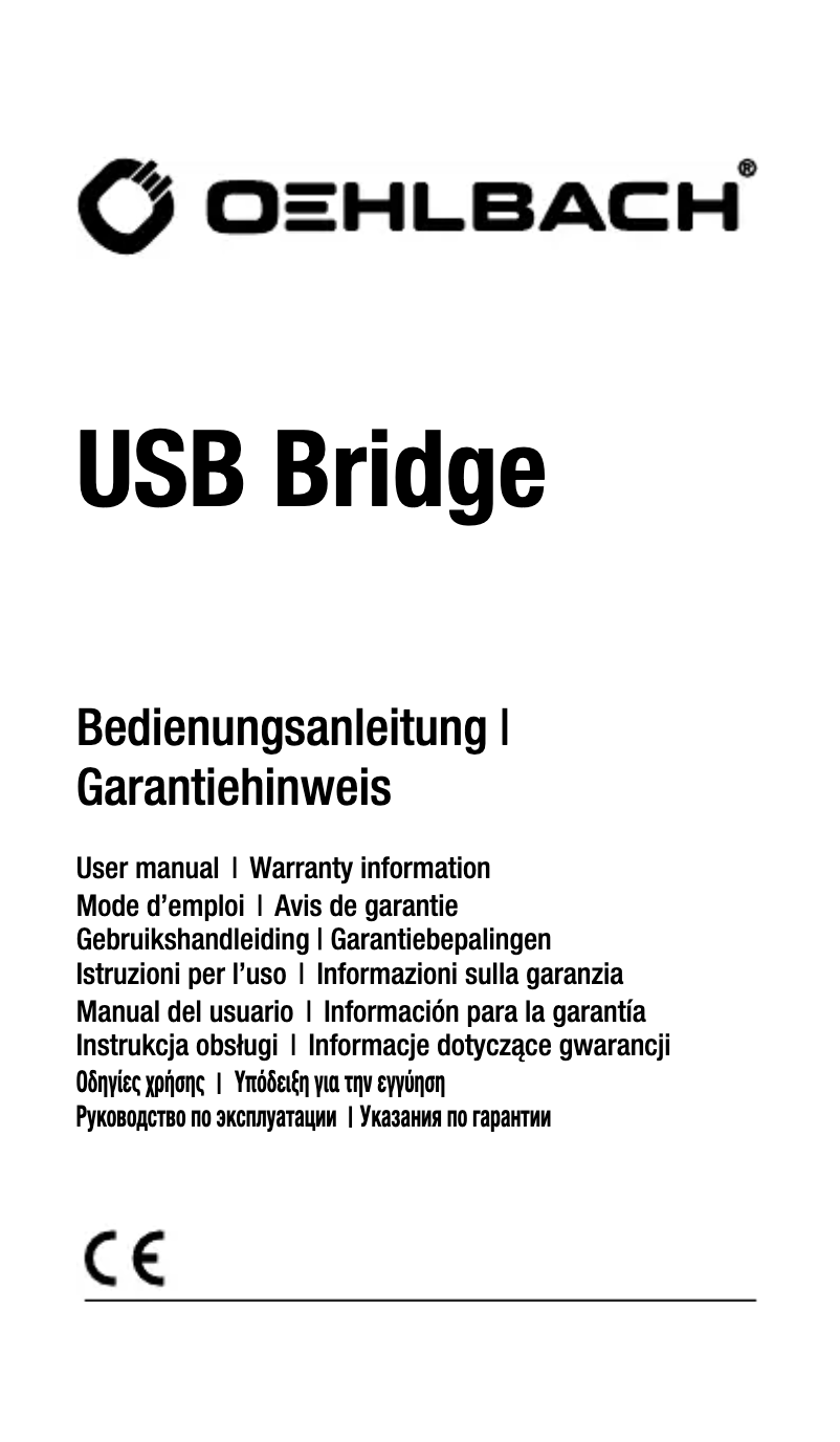Imagen de la primera página del manual del dispositivo USB Bridge 6061