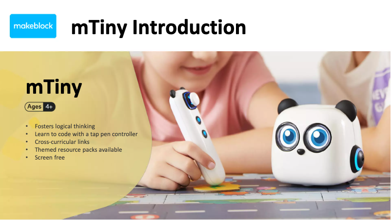 Page 1 de la notice Manuel utilisateur Makeblock mTiny