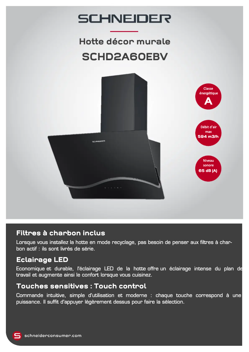 Página 1 del manual Manual de usuario Schneider SCHD2A60EBV