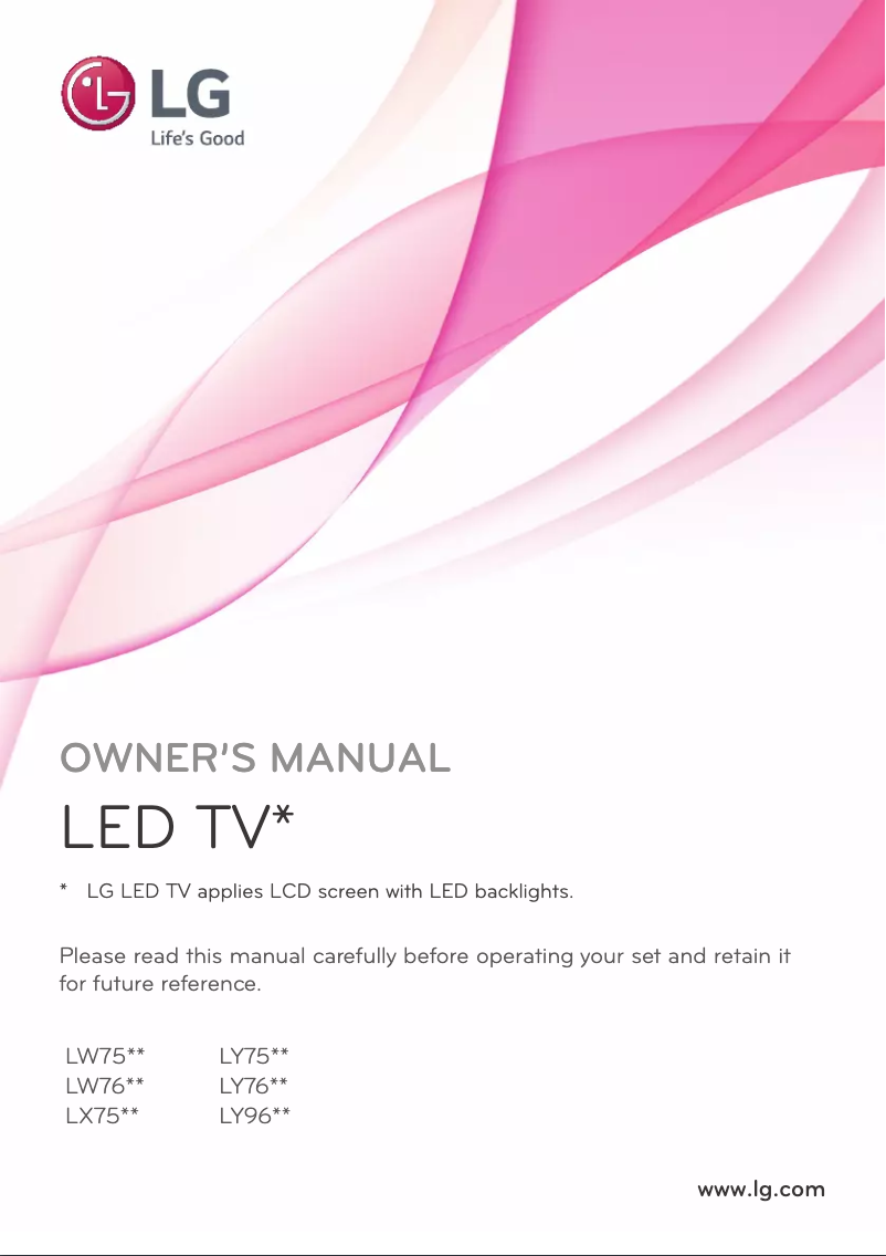 Page 1 de la notice Manuel utilisateur LG 32LW760H