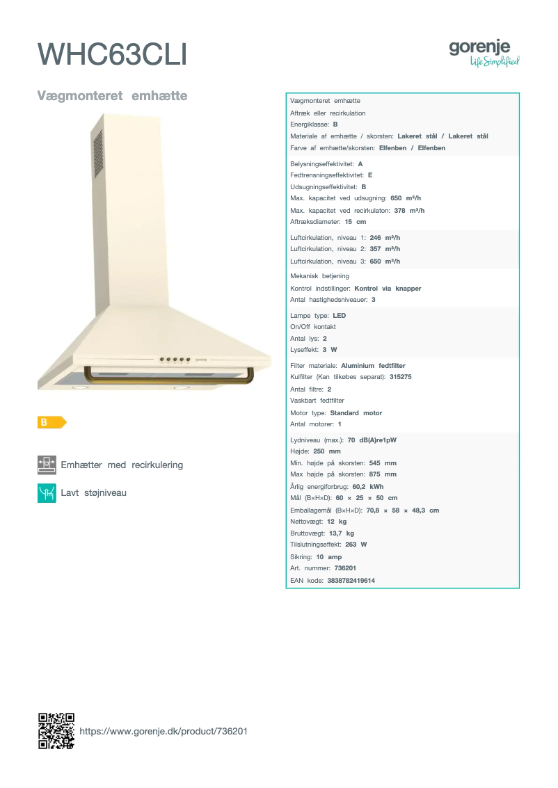 Image de la première page du manuel de l'appareil WHC63CLI