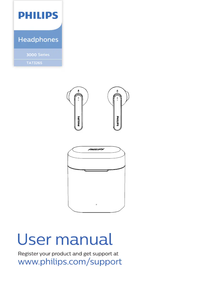 Page n°1 - Manuel utilisateur Philips TAT3265