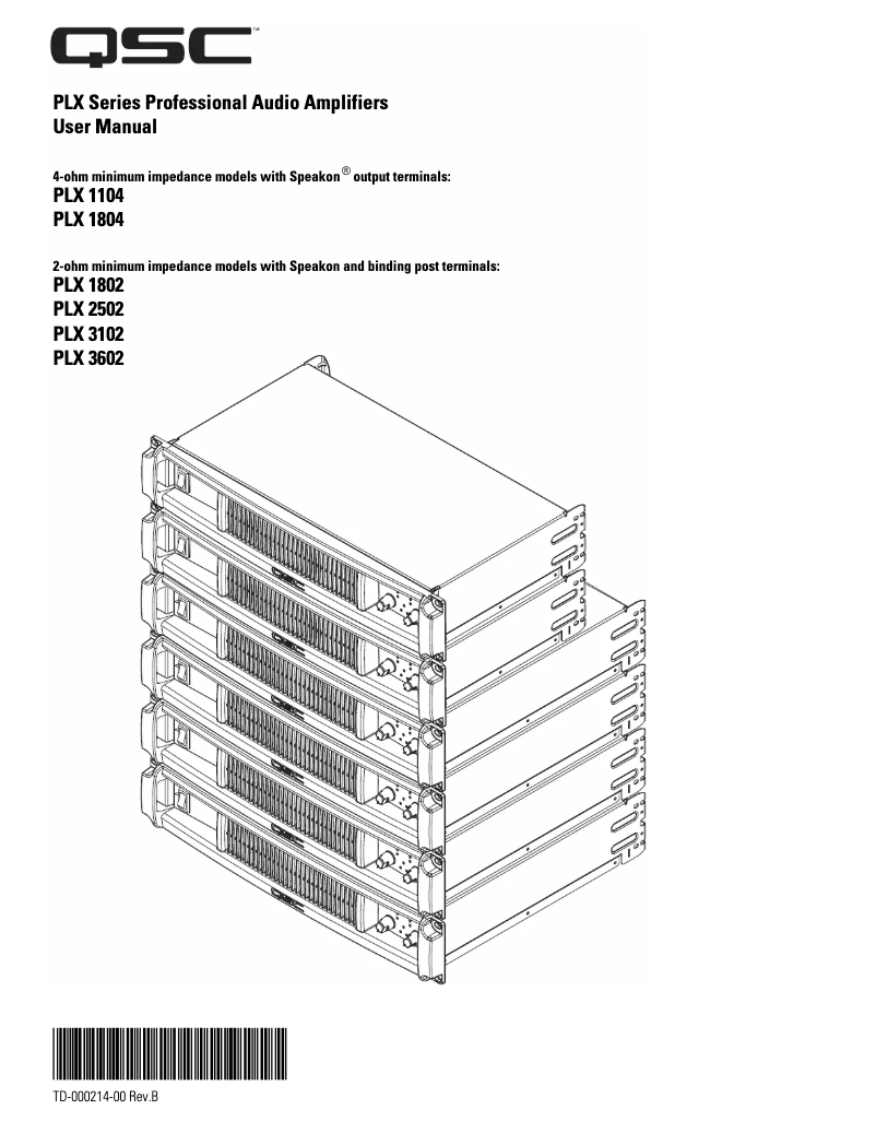 Image de la première page du manuel de l'appareil PLX3602