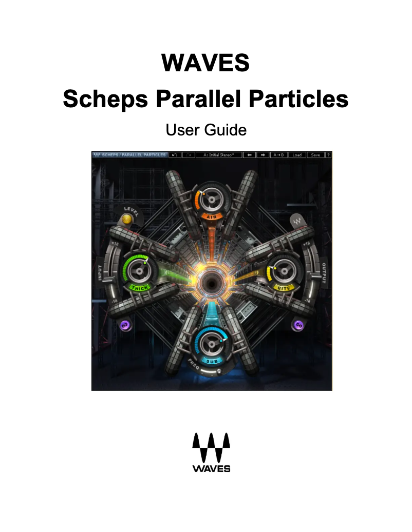Image de la première page du manuel de l'appareil Scheps Parallel Particles