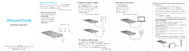 Página 1 del manual Manual de usuario Anker PowerCore Slim 5000