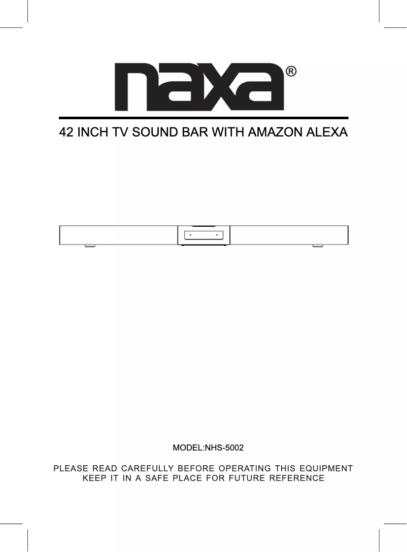 Page 1 of the manual User Manual Naxa NHS-5002