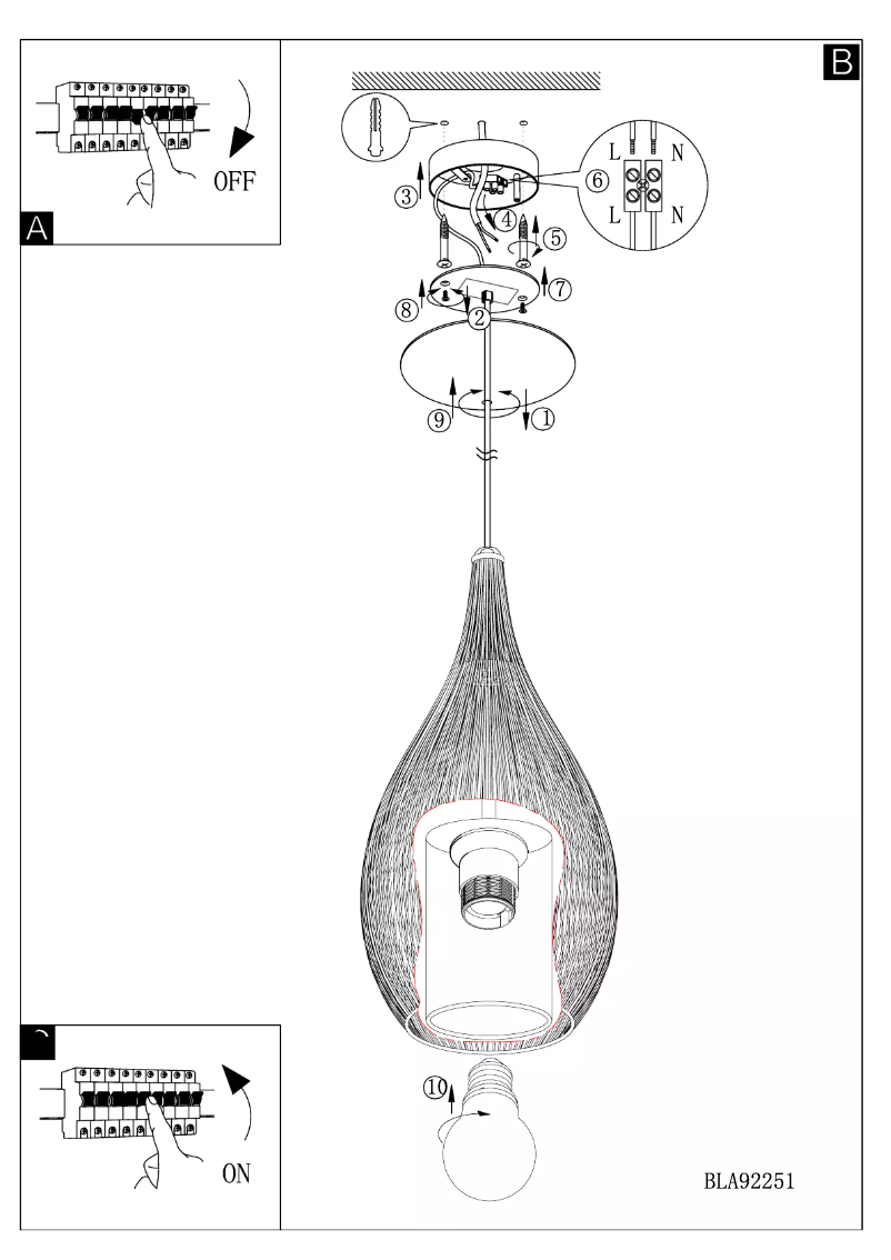 Página 1 del manual Manual de usuario Eglo Razoni