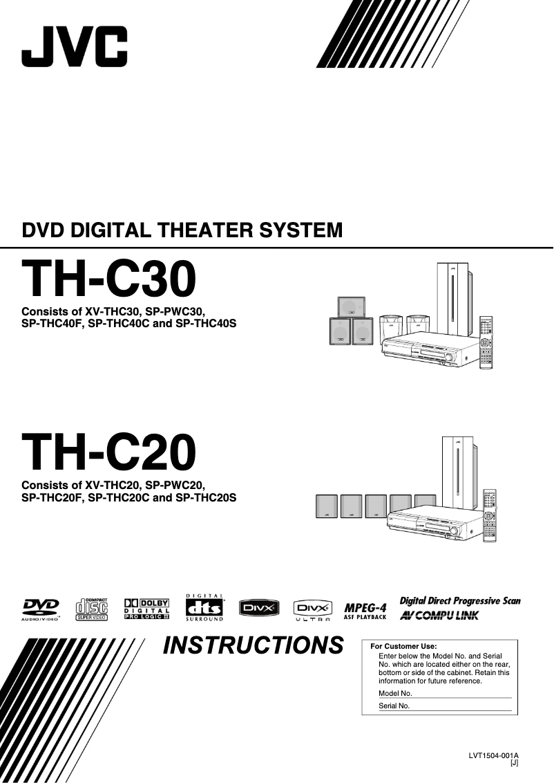 Page n°1 - Manuel utilisateur JVC TH-C20