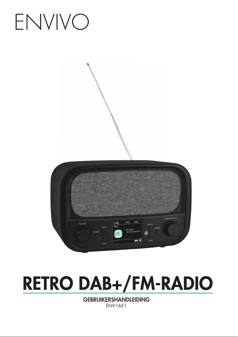 Page 1 de la notice Manuel utilisateur Envivo ENV-1651