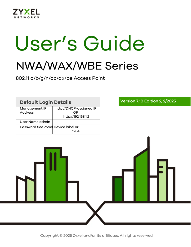 Page n°1 - Manuel utilisateur ZyXEL WBE530