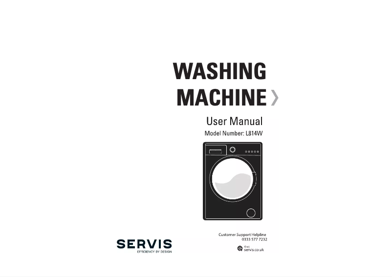 Page n°1 - Manuel utilisateur Servis L814W
