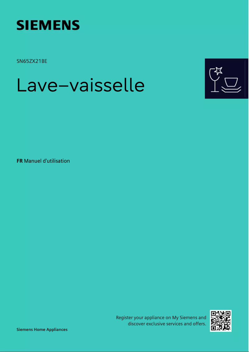 Image de la première page du manuel de l'appareil SN65ZX21BE