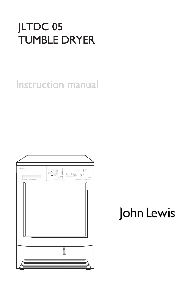 Page n°1 - Manuel utilisateur John Lewis JLTDC 05