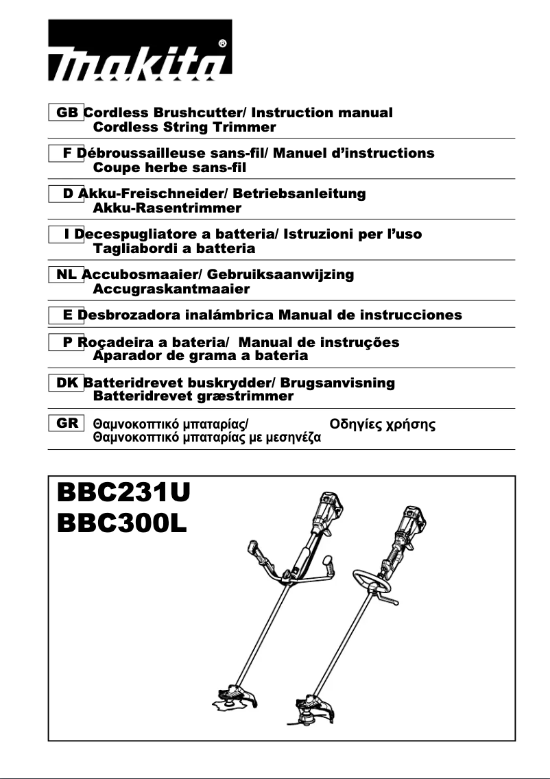 Page n°1 - Manuel utilisateur Makita BBC231URDE