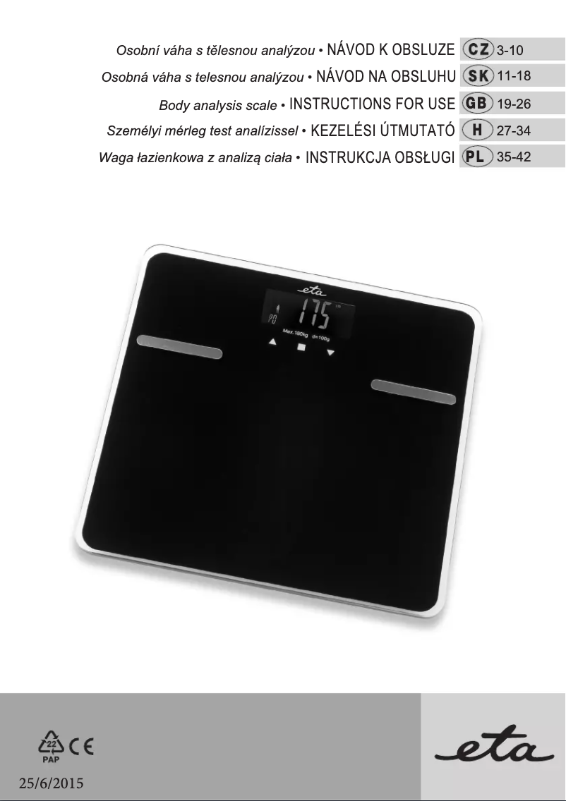 First page image of the manual for 4780 90000