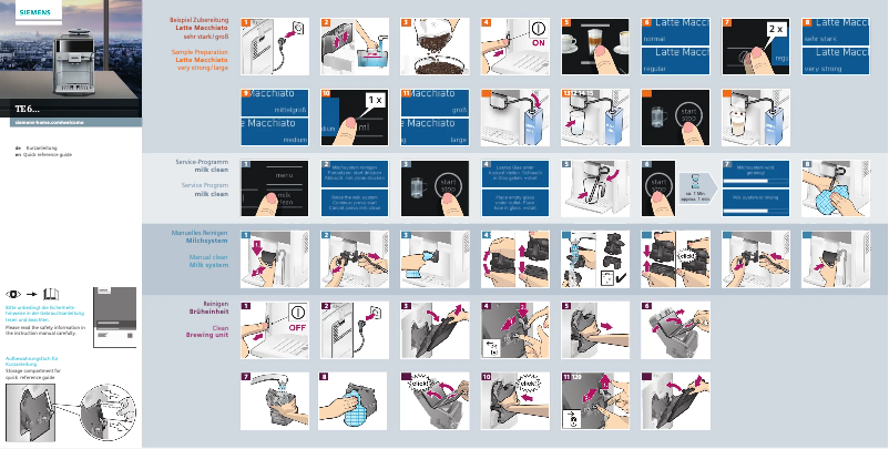 Page n°1 - Manuel utilisateur Siemens TE607F03DE