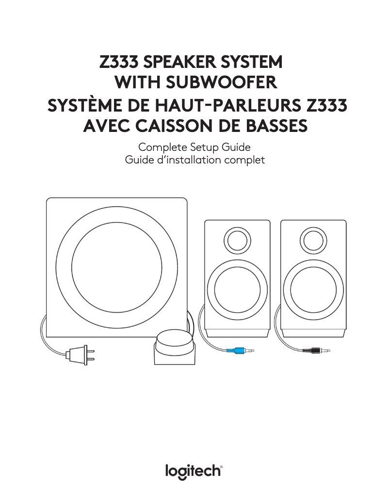 Page 1 de la notice Manuel utilisateur Logitech Z333