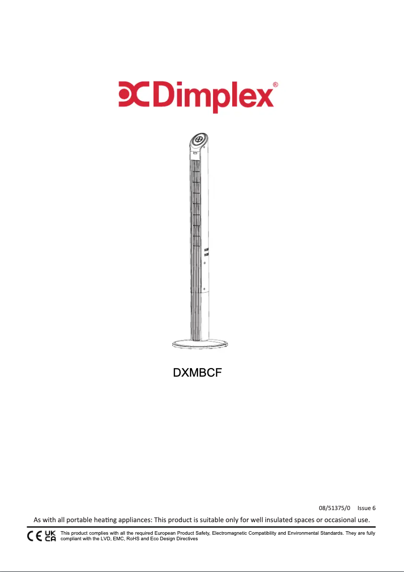 Page n°1 - Manuel utilisateur Dimplex DXMBCF