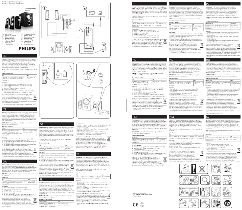 Image de la première page du manuel de l'appareil SPA3350