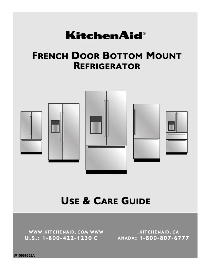 Página 1 del manual Manual de uso y mantenimiento KitchenAid KRFF507E