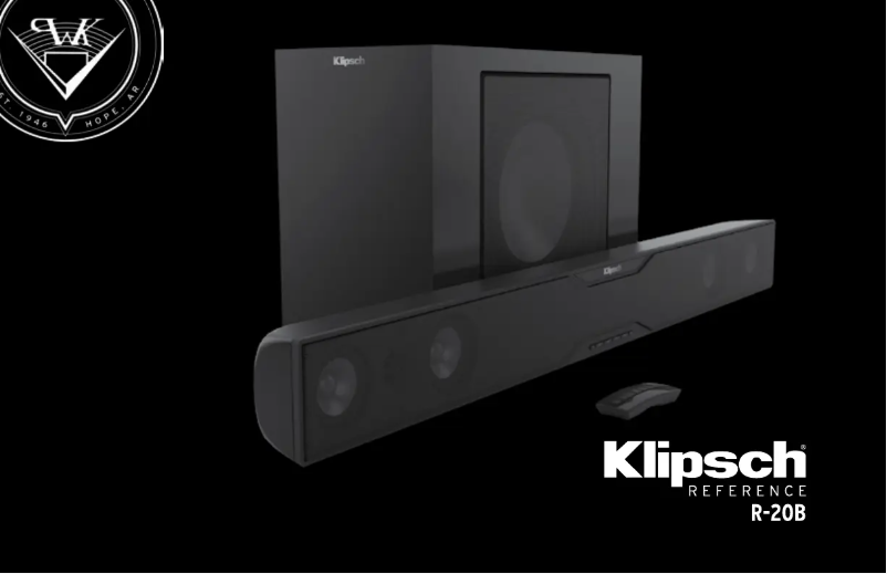 Page 1 de la notice Manuel utilisateur Klipsch R-20B
