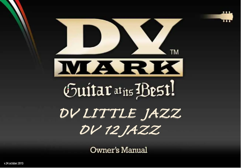 Page n°1 - Manuel utilisateur DV Mark Little Jazz