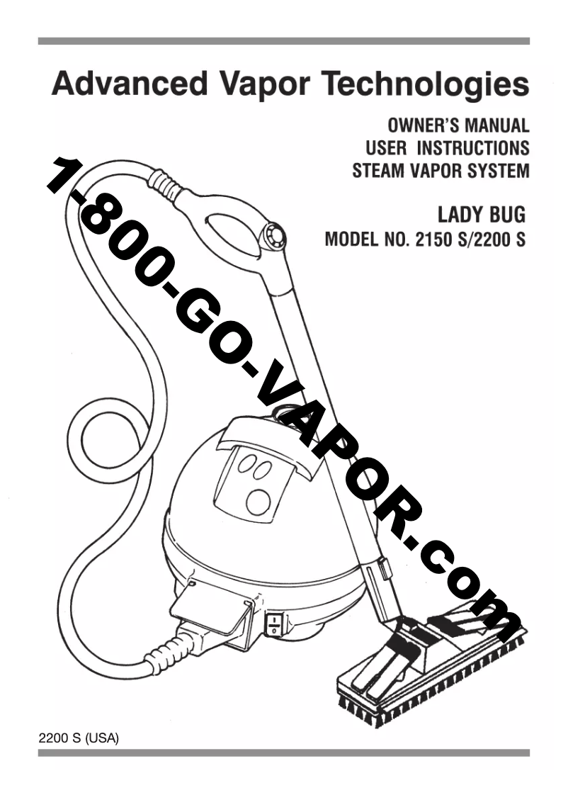 Image de la première page du manuel de l'appareil Lady Bug 2150S