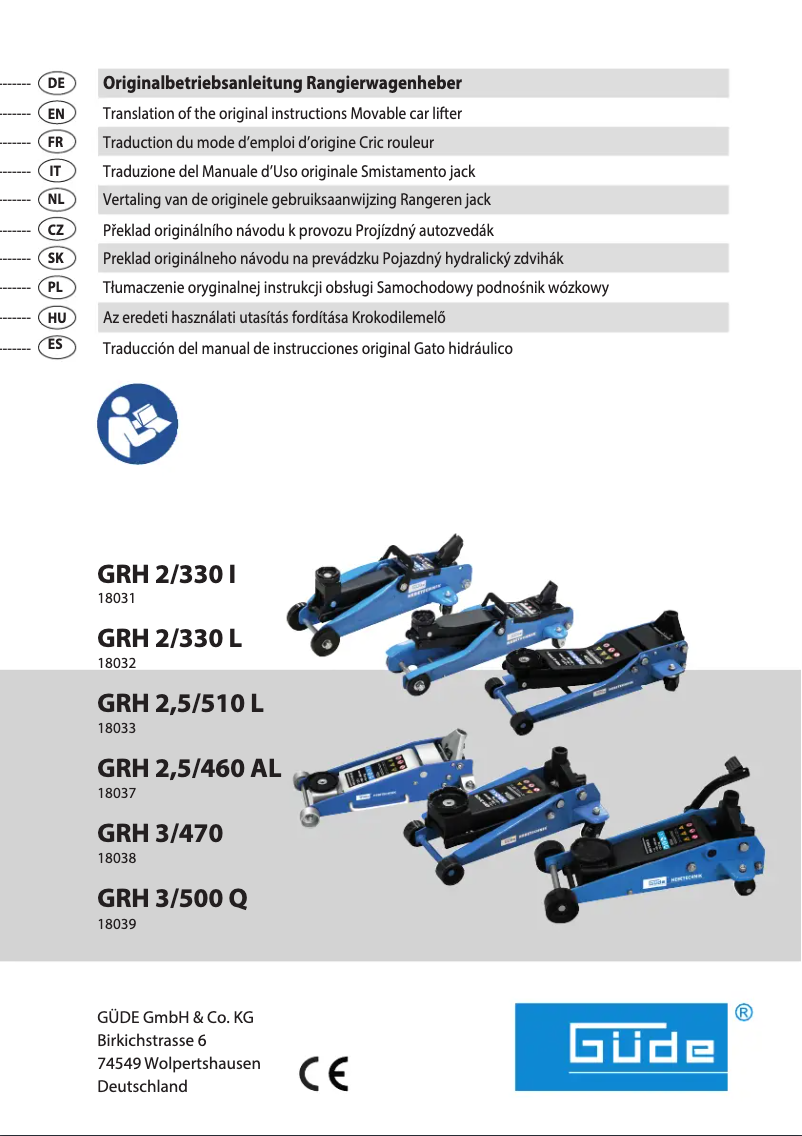 Image de la première page du manuel de l'appareil GRH 2/330 I